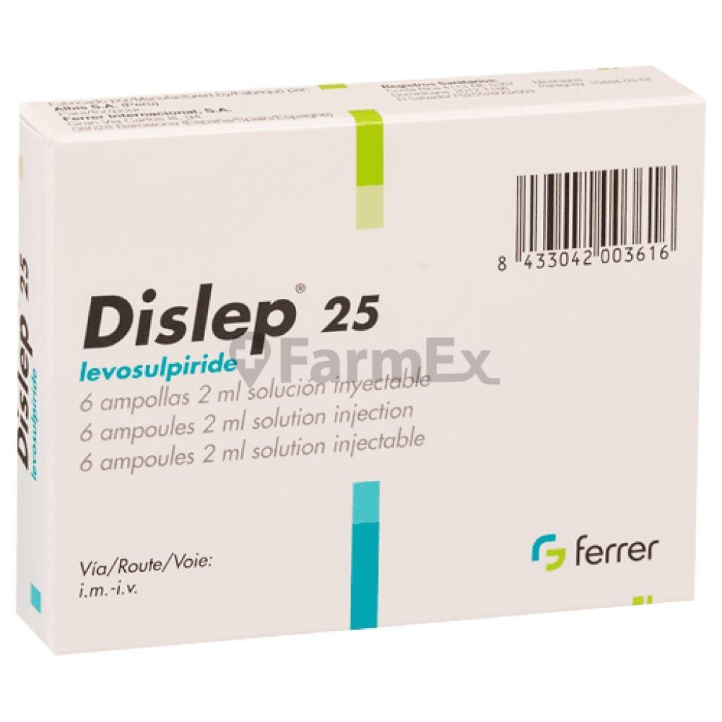 Dislep Solución Inyectable 25 mg / 2 mL x 6 ampollas FERRER
